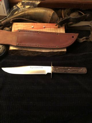 Vintage Pic Fixed Blade Bowie Knife,  1950’s,  Solingen,  Germany,  Superaaa,