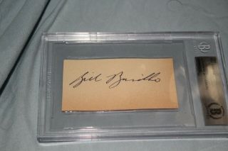 Bill Barilko Toronto Maple Leafs Rare Cut Autograph Slabbed Beckett