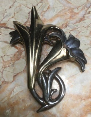 Signed Yaacov Heller Sterling Silver Lily Of The Valley Brooch B