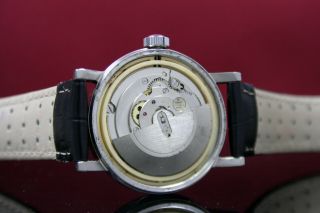 Swiss TISSOT Seastar Automatic Date Mens Steel Vintage Wrist Watch Blue Dial 4