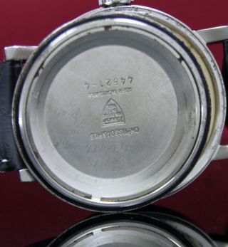 Swiss TISSOT Seastar Automatic Date Mens Steel Vintage Wrist Watch Blue Dial 8