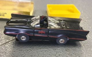 Vintage Aurora Ho Slot Car Batmobile Thunderjet With Case