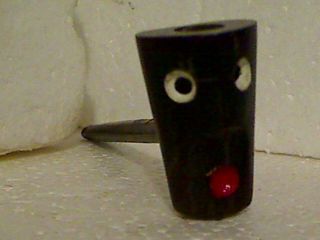 Vintage 50 ' s - 60 ' s Asian Black Face Plastic Child ' s Bubble Pipe Japan Or Taiwan 3