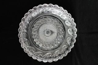Antique Baccarat St Louis Crystal Decorative Plate 1840