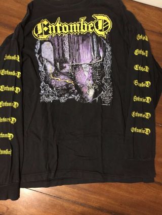 Vintage 1990 Entombed Left Hand Path Long Sleeve T - Shirt.  Earache.