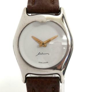 GEORG JENSEN MINAS Silver 925 Men ' s Quartz men ' s Watches very rare from japan 3F 2