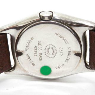 GEORG JENSEN MINAS Silver 925 Men ' s Quartz men ' s Watches very rare from japan 3F 4