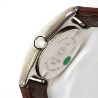 GEORG JENSEN MINAS Silver 925 Men ' s Quartz men ' s Watches very rare from japan 3F 5