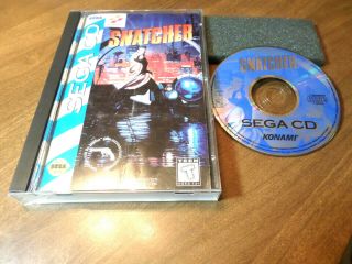 Snatcher (sega Cd) Authentic Complete Shooter Game Very Rare