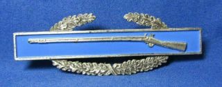 Wwii Sterling Army Combat Infantry Badge With Sterling Clutchbacks