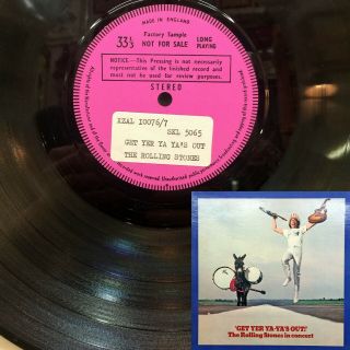 Very Rare Test Pressing The Rolling Stones In Concert Get Yer Ya - Ya 