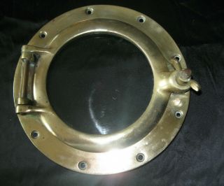 Vintage Brass Ships Porthole 8” Nautical