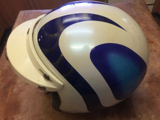 Vintage 1968 Bell Toptex 500 - TX? Motorcycle Helmet Visor size 7 - 1/4 