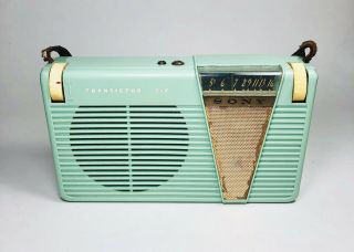 Rare Early 1957 Sony Tr - 67 Transistor Radio From Japan - Extremely Hard To Find