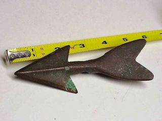 Antique Brass Bronze Copper Whaling Harpoon Toggling Spear Point Tip