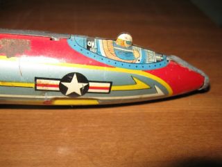 Toy Tin Jet Plane Gift