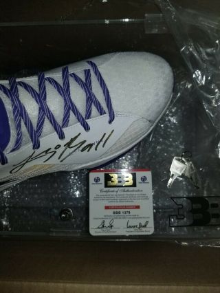 RARE FIND,  The Lonzo Ball Autographed BBB ZO2 WET Lakers Size 10 signed 3