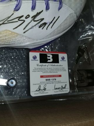 RARE FIND,  The Lonzo Ball Autographed BBB ZO2 WET Lakers Size 10 signed 4