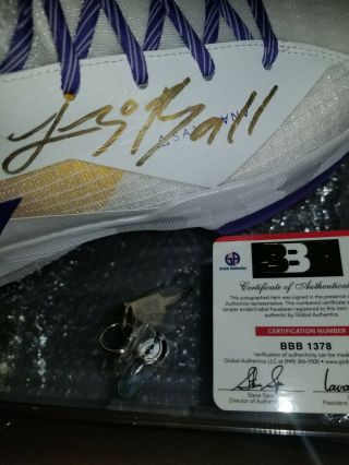 RARE FIND,  The Lonzo Ball Autographed BBB ZO2 WET Lakers Size 10 signed 5