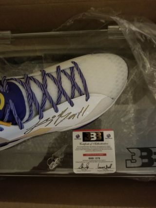 RARE FIND,  The Lonzo Ball Autographed BBB ZO2 WET Lakers Size 10 signed 6