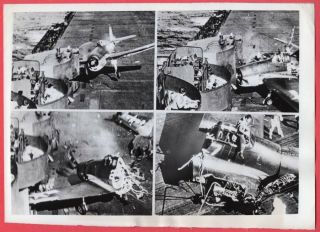 1944 F6f Hellcat Crashing On Cv - 10 Uss Yorktown The Fighting Lady News Photo