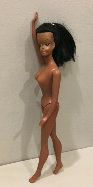 Vintage African American Black 60 ' s Uneeda? Swirl? Ponytail Barbie Doll Clone 2