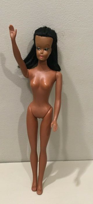 Vintage African American Black 60 ' s Uneeda? Swirl? Ponytail Barbie Doll Clone 4