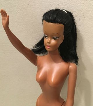 Vintage African American Black 60 ' s Uneeda? Swirl? Ponytail Barbie Doll Clone 5