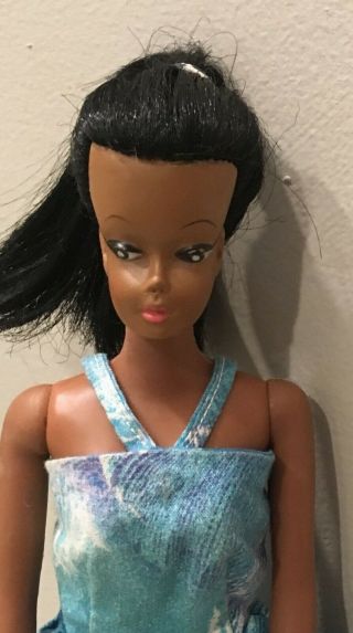 Vintage African American Black 60 ' s Uneeda? Swirl? Ponytail Barbie Doll Clone 8