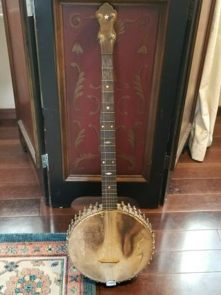 Antique 5 String Banjo Early 1900s Or Older