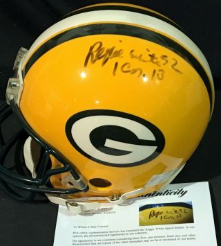 Reggie White Signed Full Size Riddell Packers Helmet Psa Auto Autograph Rare