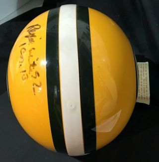 REGGIE WHITE SIGNED FULL SIZE RIDDELL PACKERS HELMET PSA AUTO AUTOGRAPH RARE 5