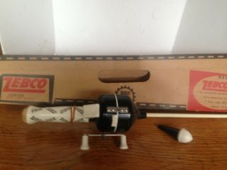 Scarce Old Zebco Junior Model 77 Combo Rod & Reel Box