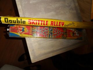 Double skittle alley bagatelle 1950s Marx toys 53cm Box 3