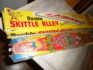 Double skittle alley bagatelle 1950s Marx toys 53cm Box 5