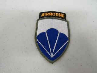Wwii Us Army 6th Airborne Ghost Division Patch With Tab Sewn To Patch.