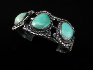 Vintage Navajo Bracelet Silver And Turquoise