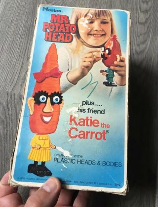 Vintage 1970 Hasbro Mr Potato Head And Katie Carrot