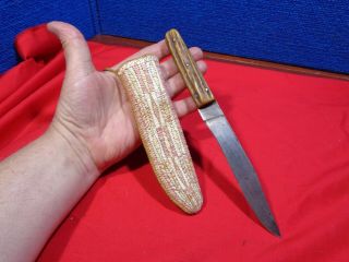 Antique Native American Fignting Knife & Sheath