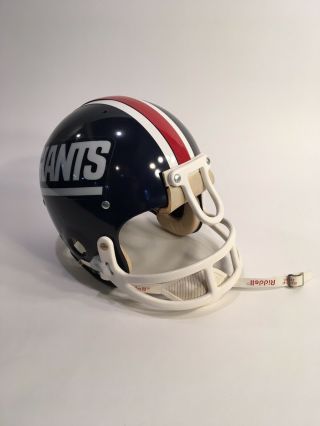 Vintage 1973 Riddell Tk - 2 " Larry Csonka " York Giants Football Helmet 7 5/8