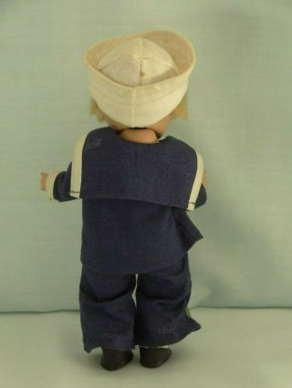 Vintage 1940 ' s Vogue Toddles Sailor Doll,  Tagged/All,  