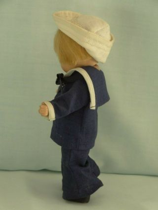 Vintage 1940 ' s Vogue Toddles Sailor Doll,  Tagged/All,  