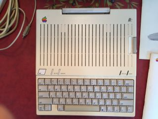 Apple II computer and monitor 1986 Vintage 2