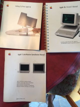 Apple II computer and monitor 1986 Vintage 8