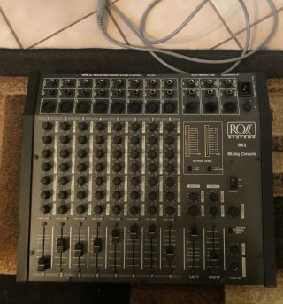 Vintage Ross 8 Channel 2 Buss Mixing Console -