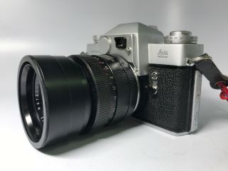 Vintage Leitz Wetzlar Leicaflex Camera 1168133 W/ Elmarit 1:2.  8/90 Lens 3