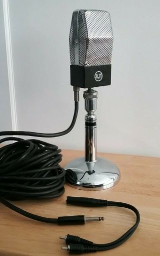 Vintage Rca 74b Bi - Directional Ribbon Microphone With Stand -