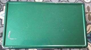 Vintage 1970s? COLEMAN Green Metal Ice Chest Cooler,  18 1/2 