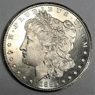 1885 - Cc Morgan Silver Dollar Uncirculated Coin Rare Date