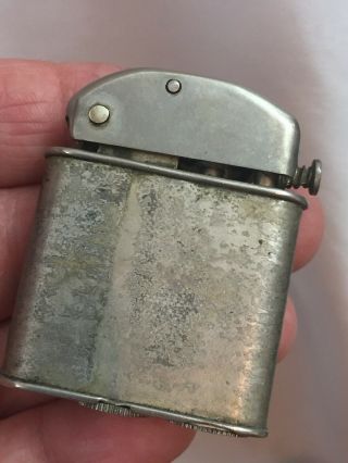 Vintage Morton Push Button Semi Automatic Pocket Lighter